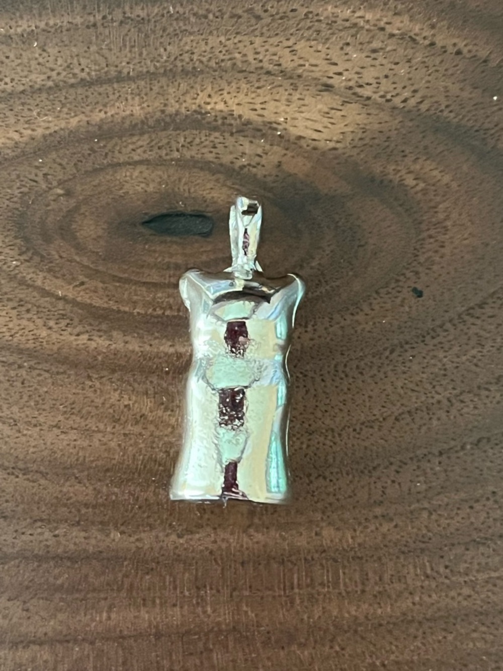 Teddy Bear Gummy Bear Charm Pendant silvertone NWOT - Picture 2 of 5